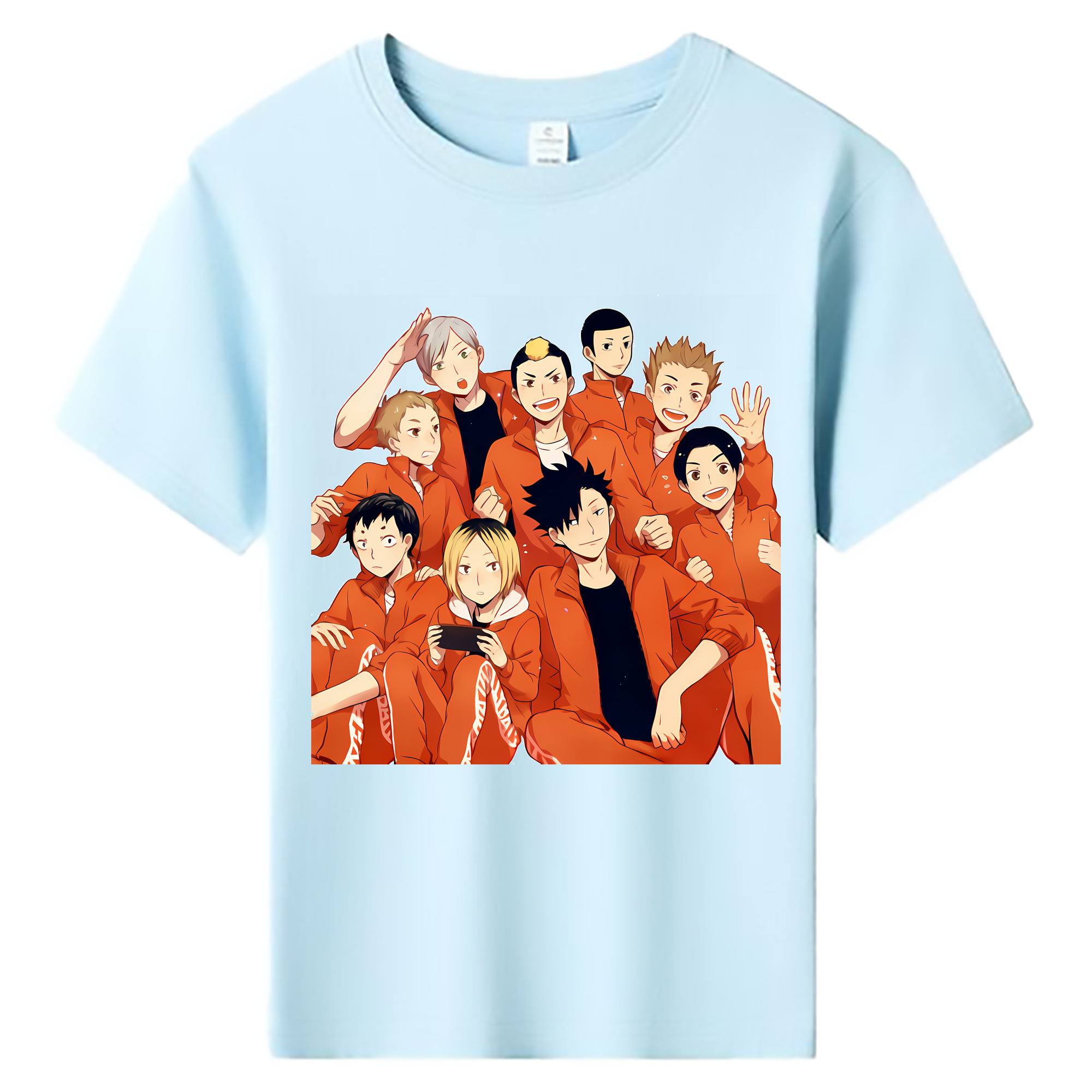 （画像用） ハイキュー!! Haikyu!! 綿100％キッズTシャツ（フロントプリント）